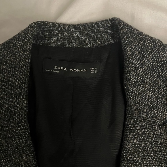 Grey Wool Zara Formal Winter Coat - Picture 2 of 2